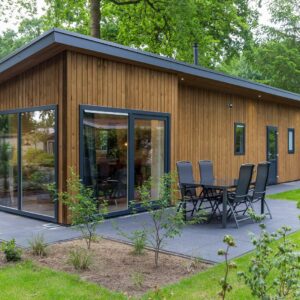 Wood Lodge Eco 6 personen met Hottub en Sauna